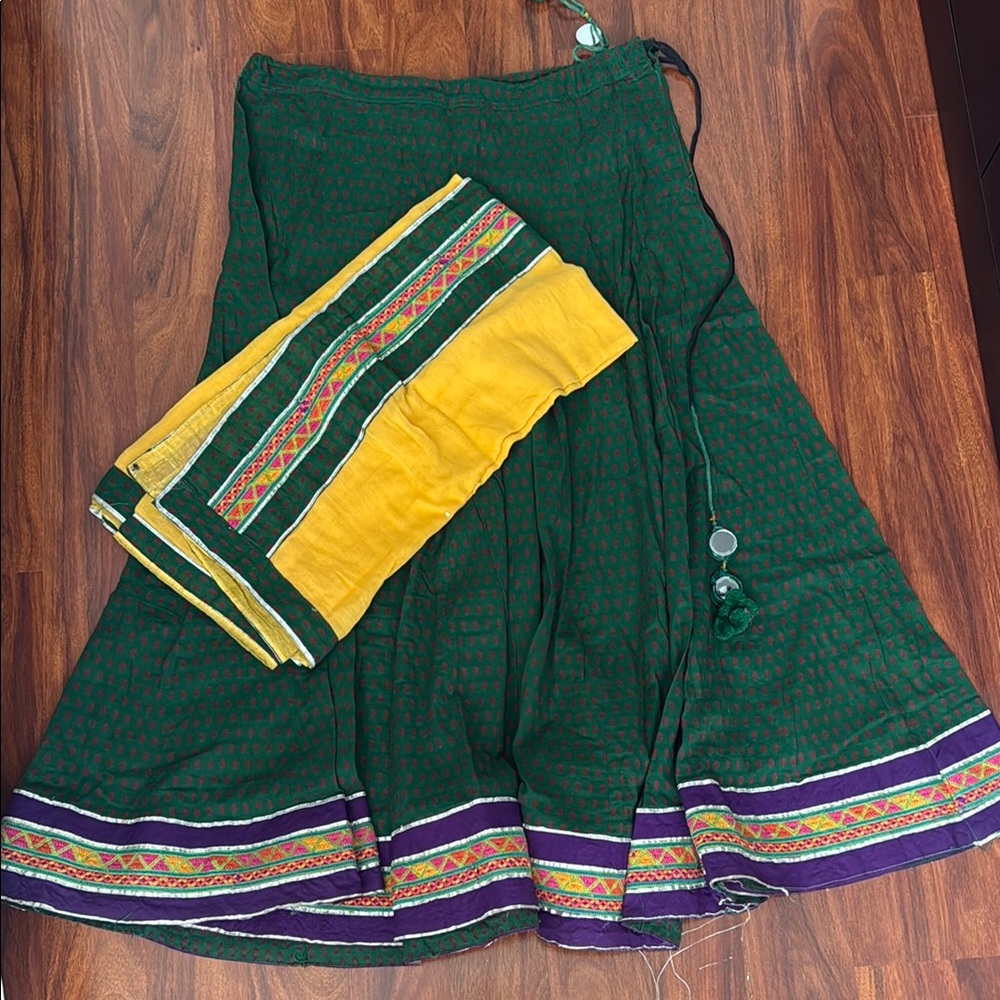 Lehenga skirt and dupatta only